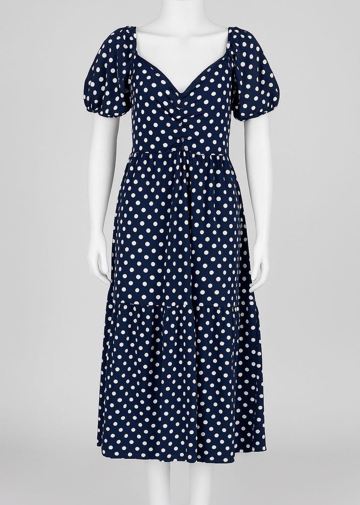 Polka Dot Midi Dress