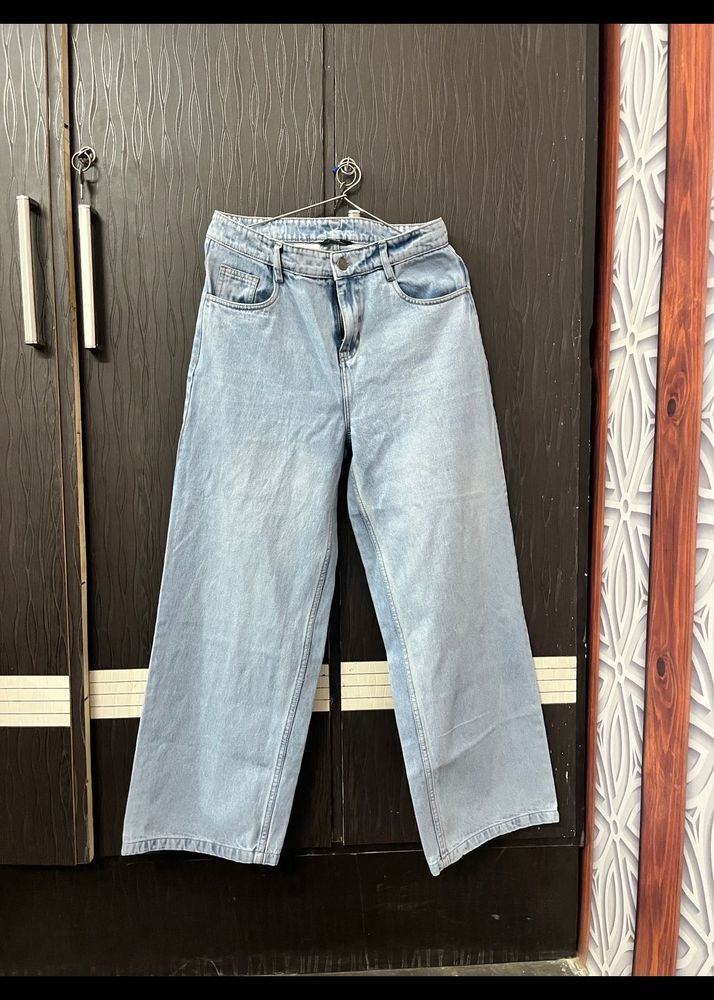 Light Wash Wide Leg Jeans