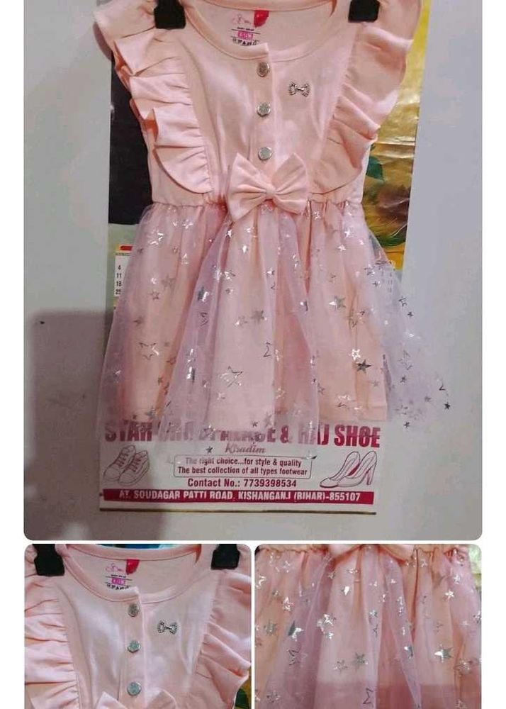 Cute Pink Star Dress