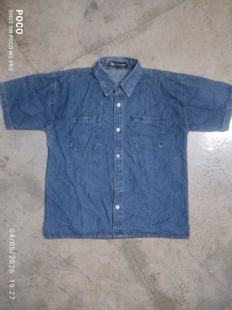 DENIM BOXY FIT SHIRT