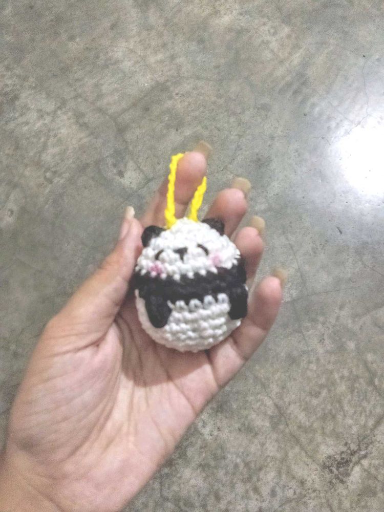 cute panda keychain 🐼