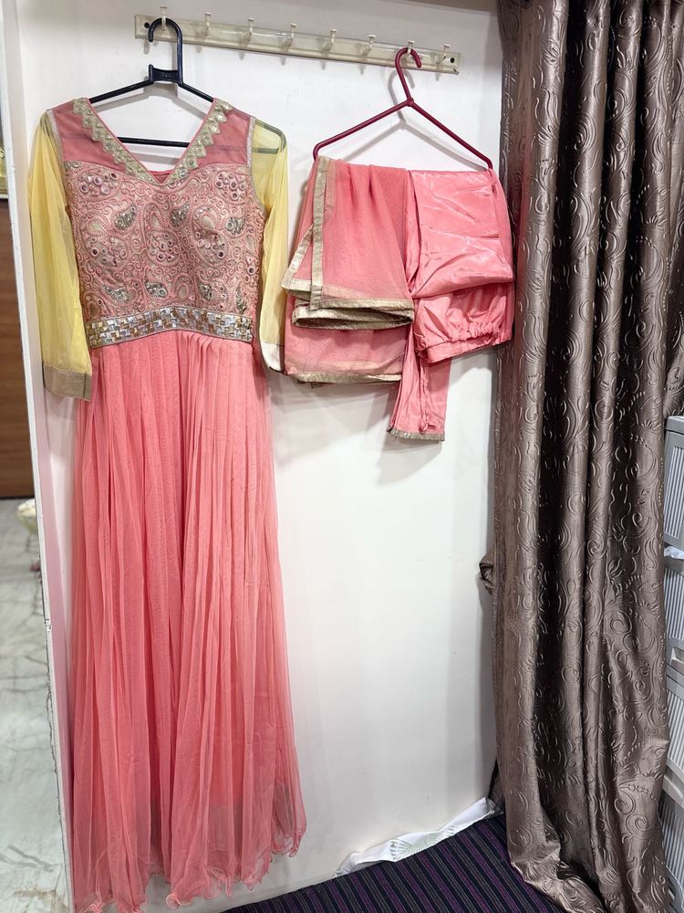 Elegant Pink Kurta Set with Dupatta
