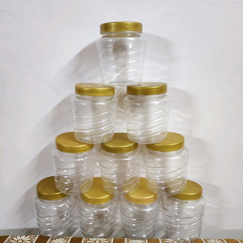 Set Of 10 Jars With Lids