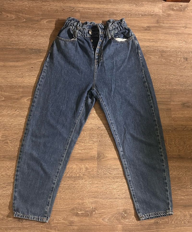 ZARA Paperbag High Waist Jeans