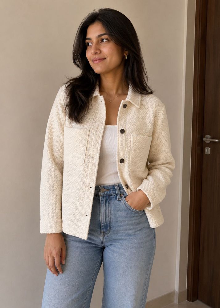 H&amp;M jacket - Unisex- Brand New (off white)