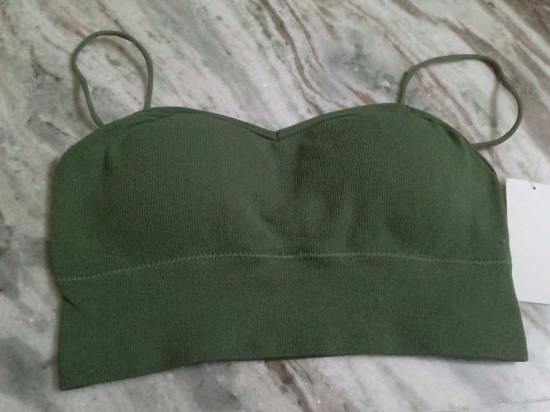 Green Sports Bra free size