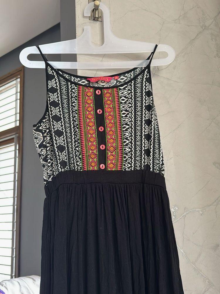 Boho Print Midi Dress
