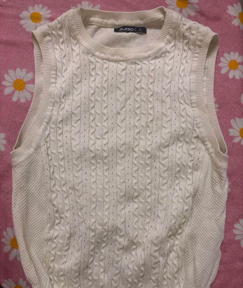 zudio cable knit top
