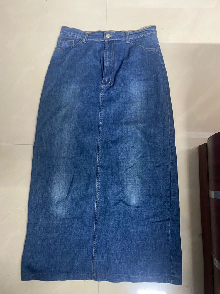 Maxi Denim Skirt