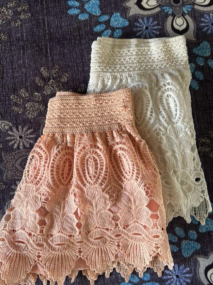 Chic Lace Mini shorts combo