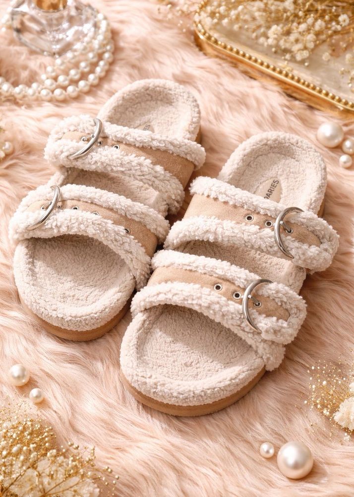 Cozy Shearling Slides