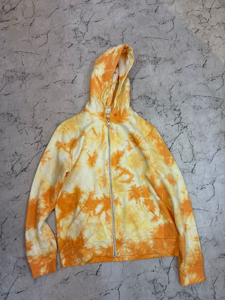 Tie-Dye Zip-Up Hoodie