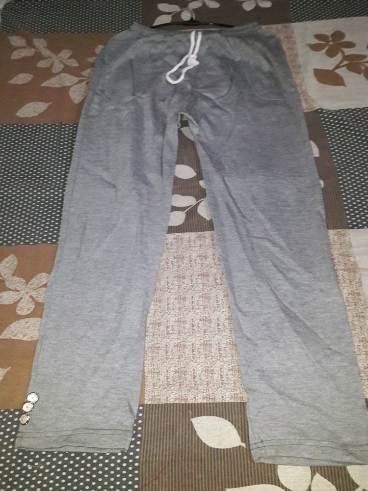 Grey Winter Trousers With Pocket &amp; Buttons