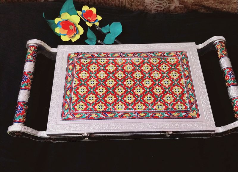 Silver Dry Fruits Platter