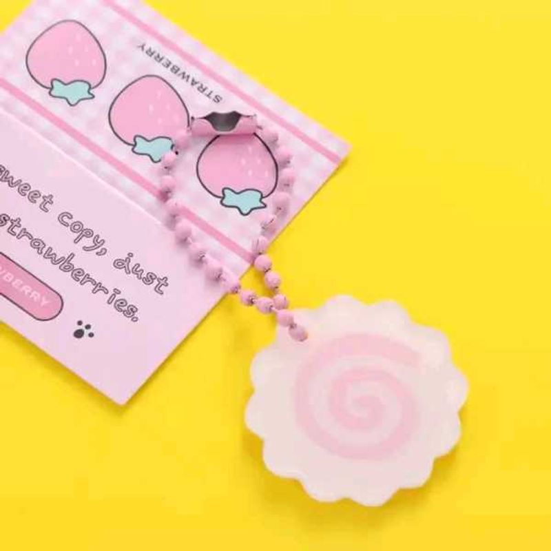 Kawaiii Strawberry &amp; Narutomaki Keychain