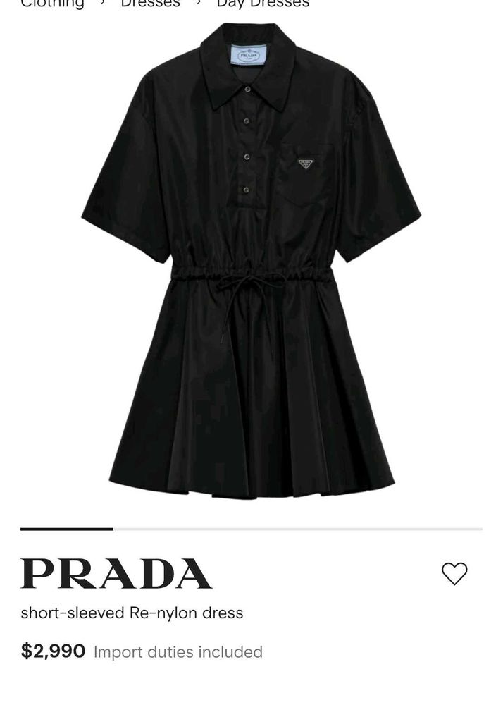 black prada dress
