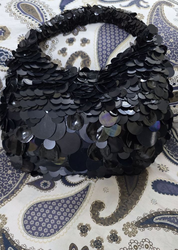 Zara Designer Party Black Hand Bag Fixed Price