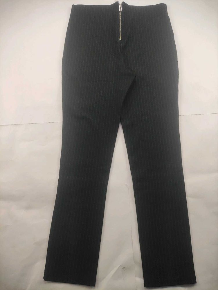 Pinstripe High-Waisted Pants