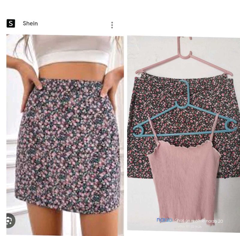 Floral Mini Skirt