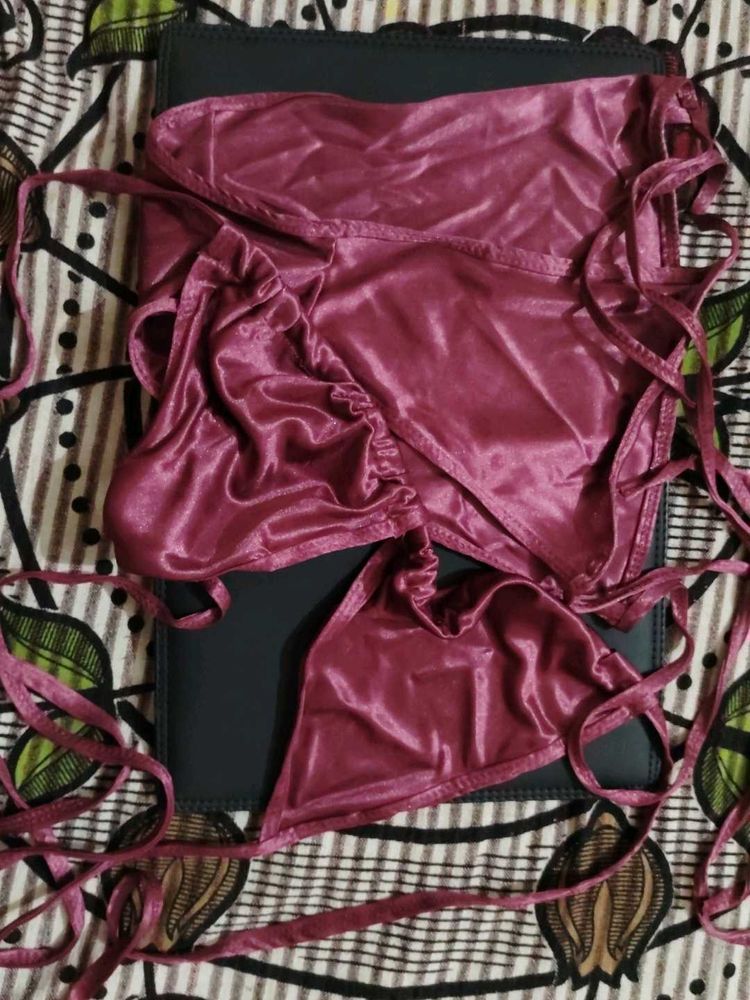 Satin Bikini Set