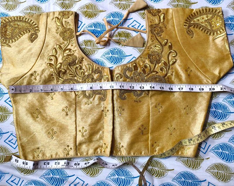 Readymade Golden Embroidered Blouse