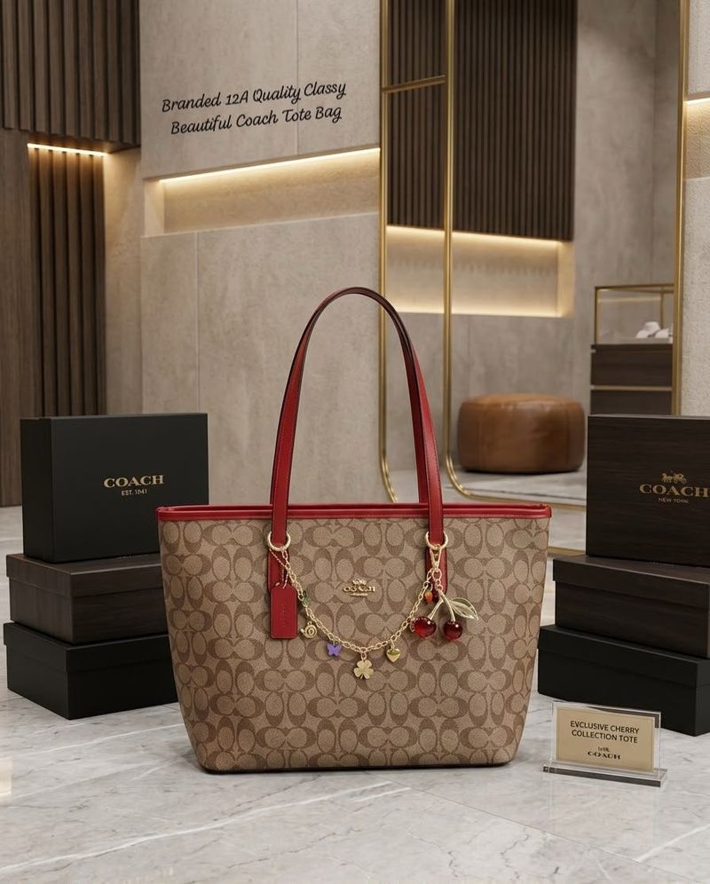 Coach Cherry Collection Tote Bag