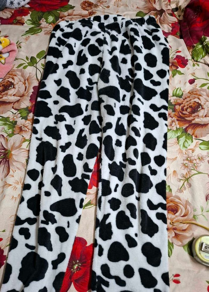 Cozy Cow Print Pajama Pants