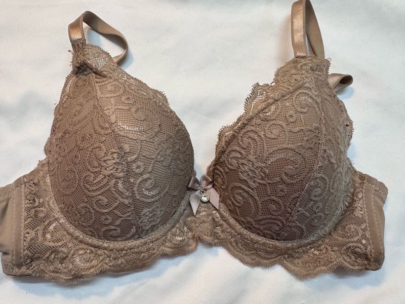 Nude/beige lace bra