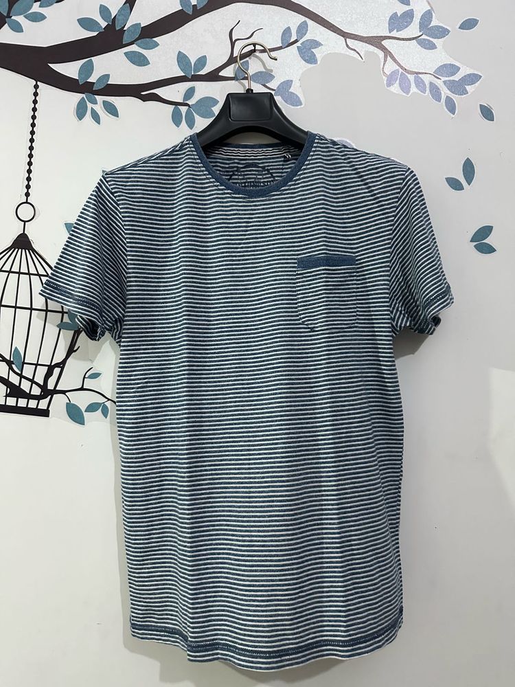 Men's Striped T-Shirt (EUROPE )