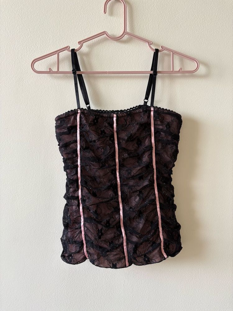 Sheer Ruched Camisole