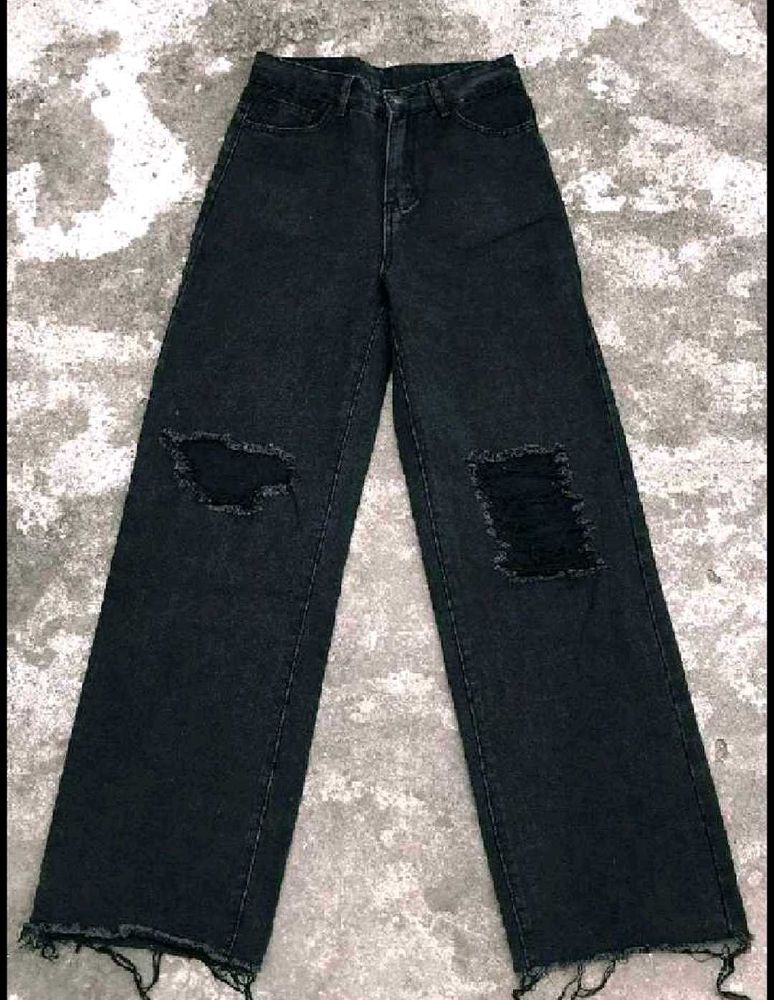 urbanic Black Wide leg Jeans