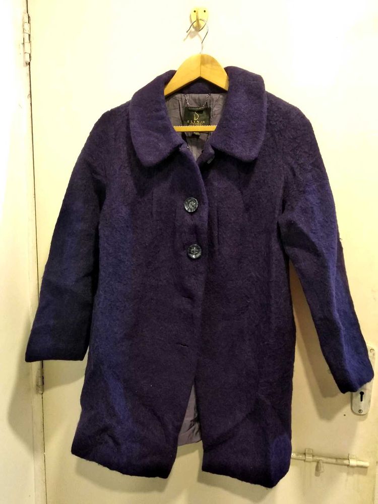 Vintage Purple Wool Coat