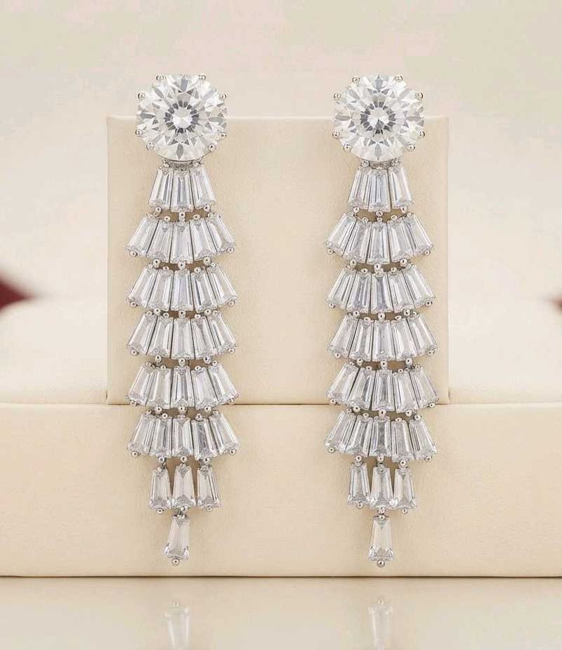 Sparkling Cascade Dangle Earrings