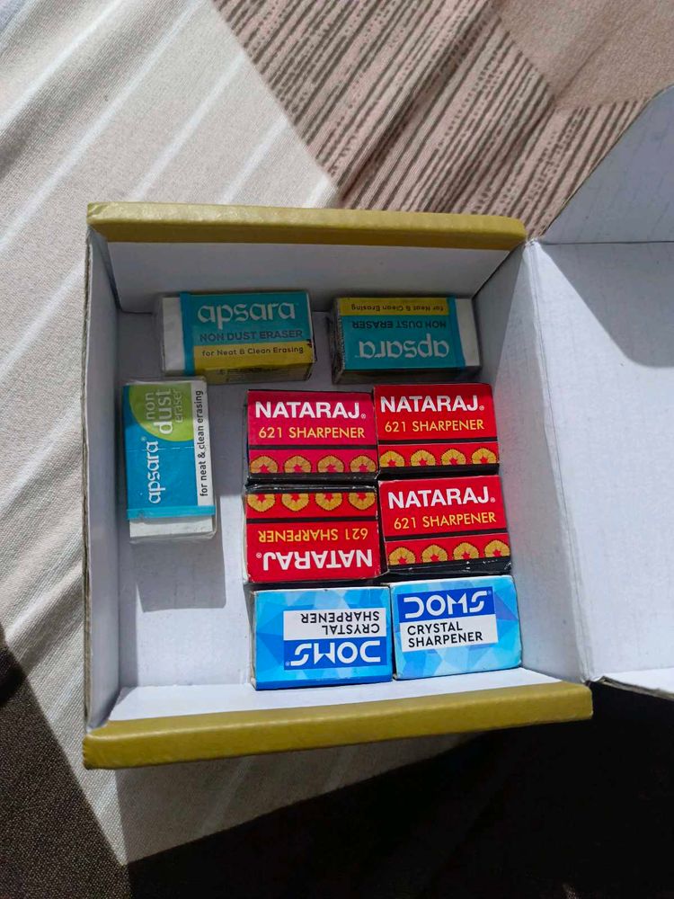 Stationery Lot: Erasers &amp; Sharpeners