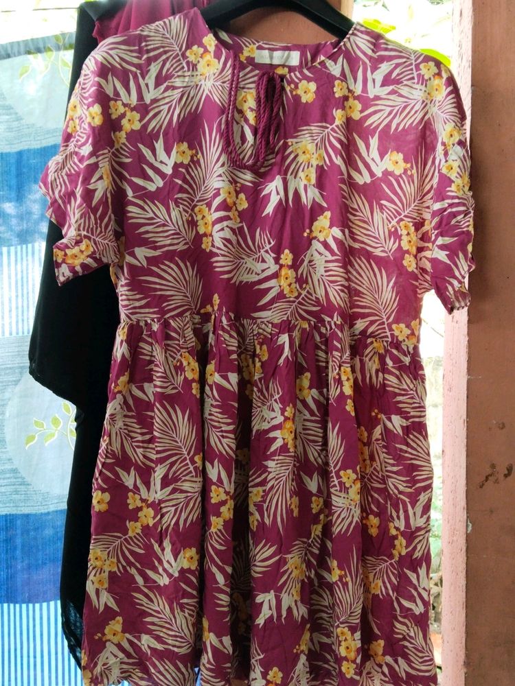 Pink And Yellow Tunic