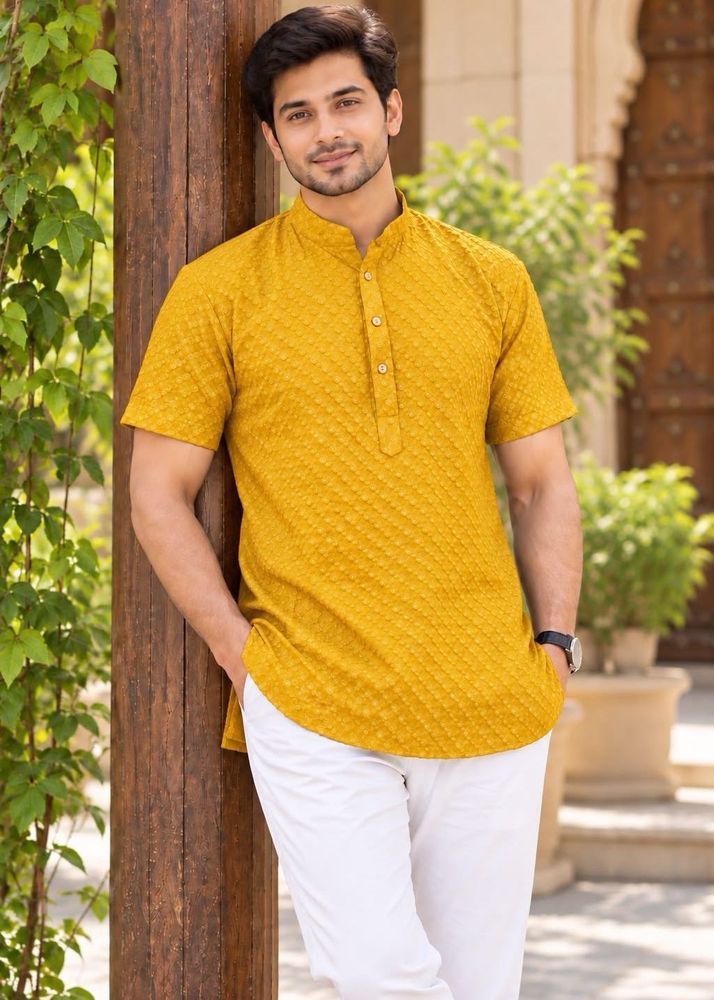 Chikankari short kurta