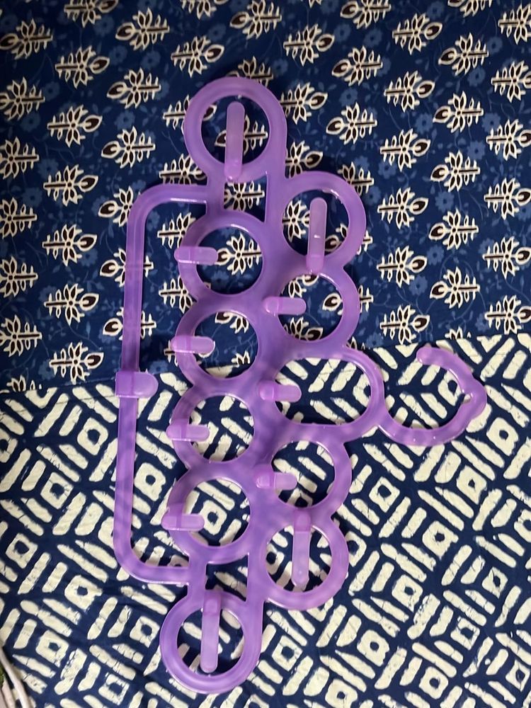 Elegant Purple Multi-Hook Hanger