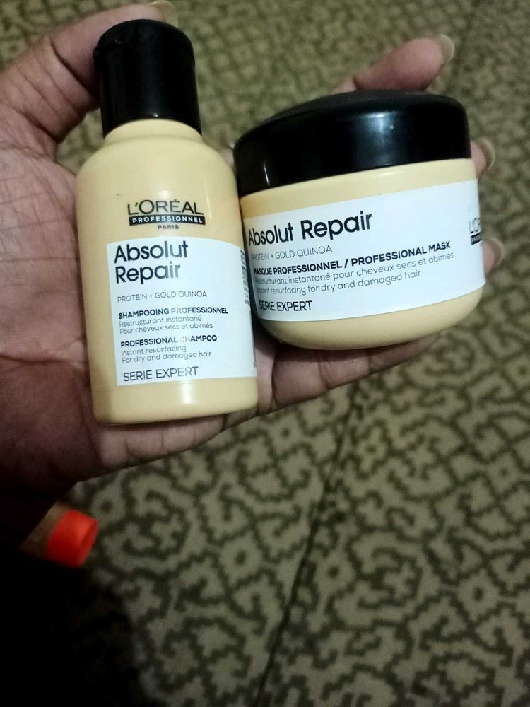 loreal professional hair mask and shampoo