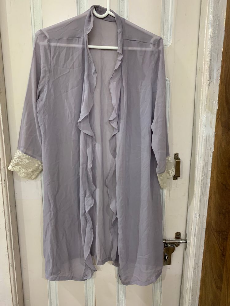 lilac shrug or cover up