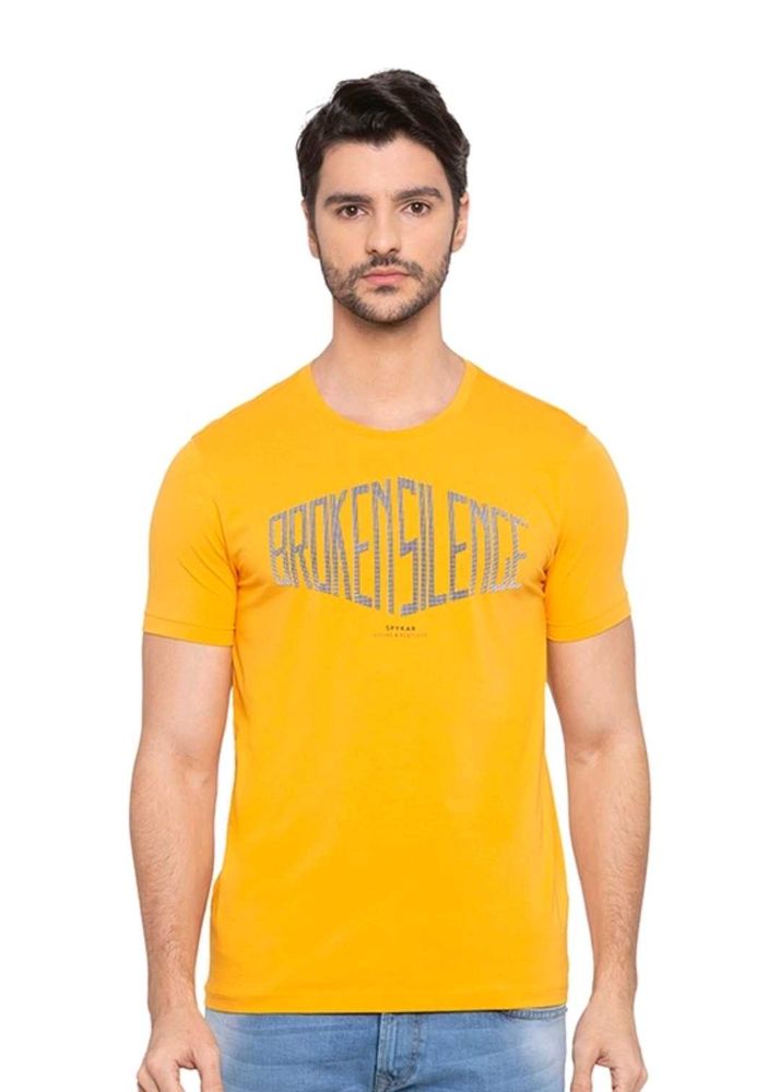 Spykar Men's "Broken Silence" Graphic T-Shirt