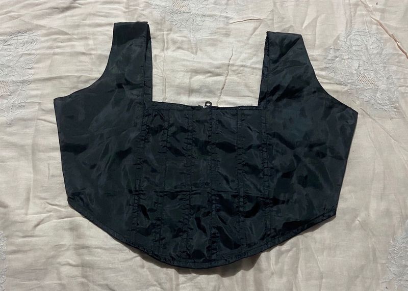 Chic Black Corset Top
