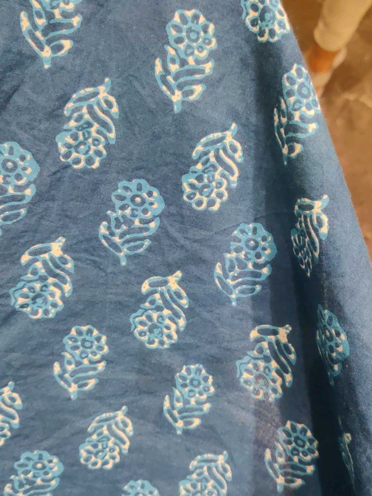 Blue Floral kurti