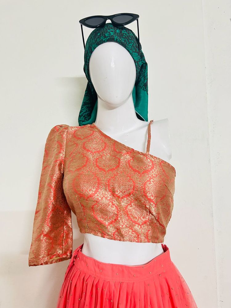 Stylish One-Shoulder Blouse