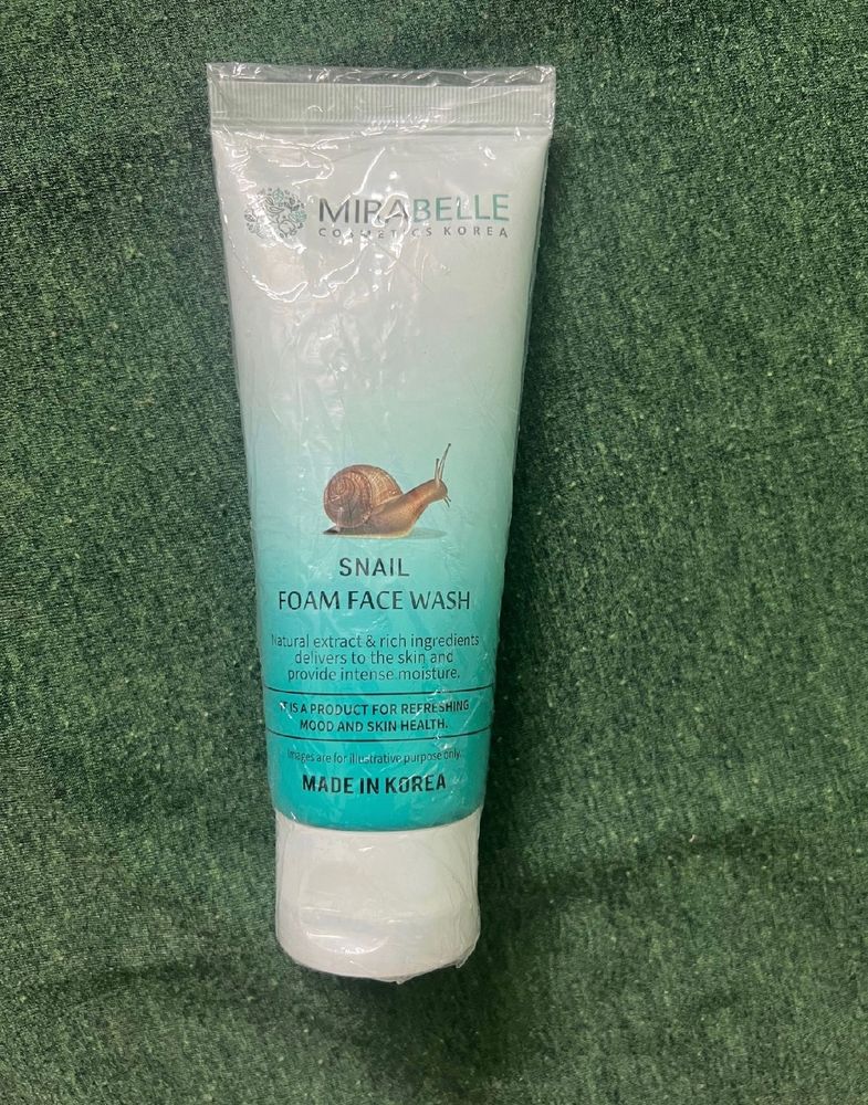 Mirabelle Cosmetics Korea "snail Foam FaceWash"