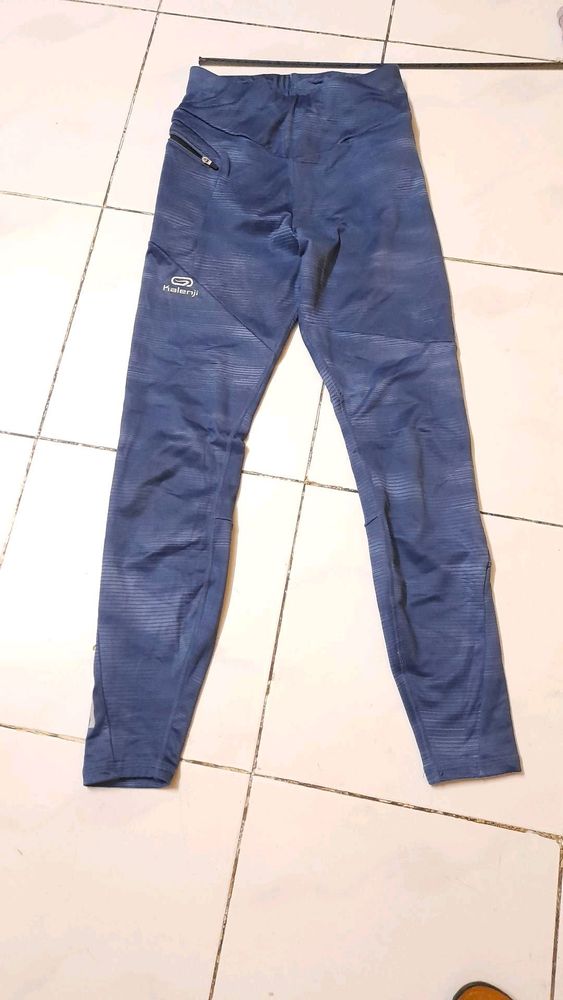 Decathlon high waist warm brushed fleece gym