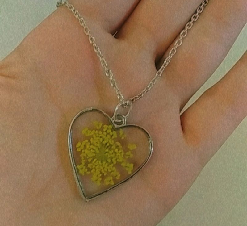 Heart Resin Pendant Necklace