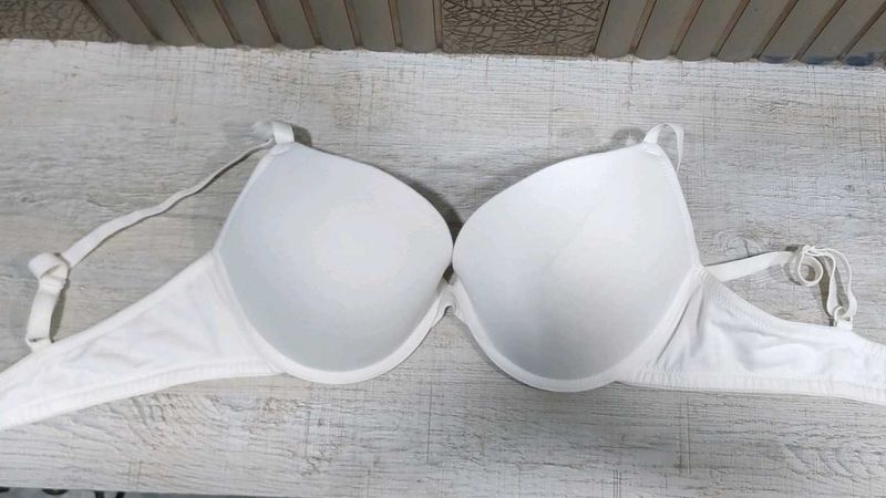 Comfortable White Padded Bra