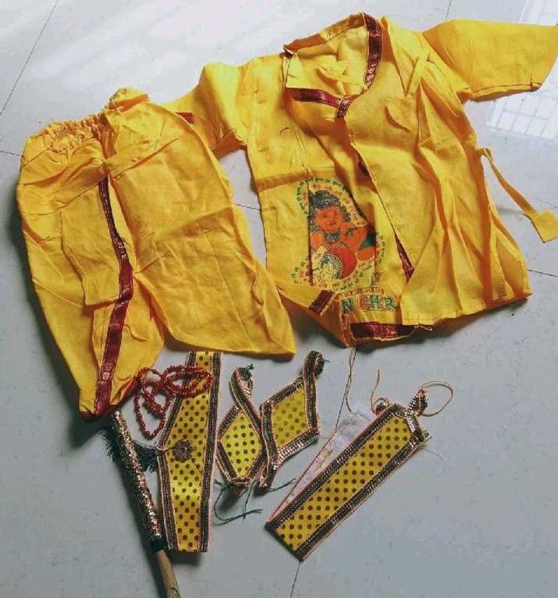 Kids Krishna Costume Set