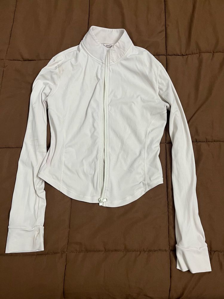 White Activewear Jacket
