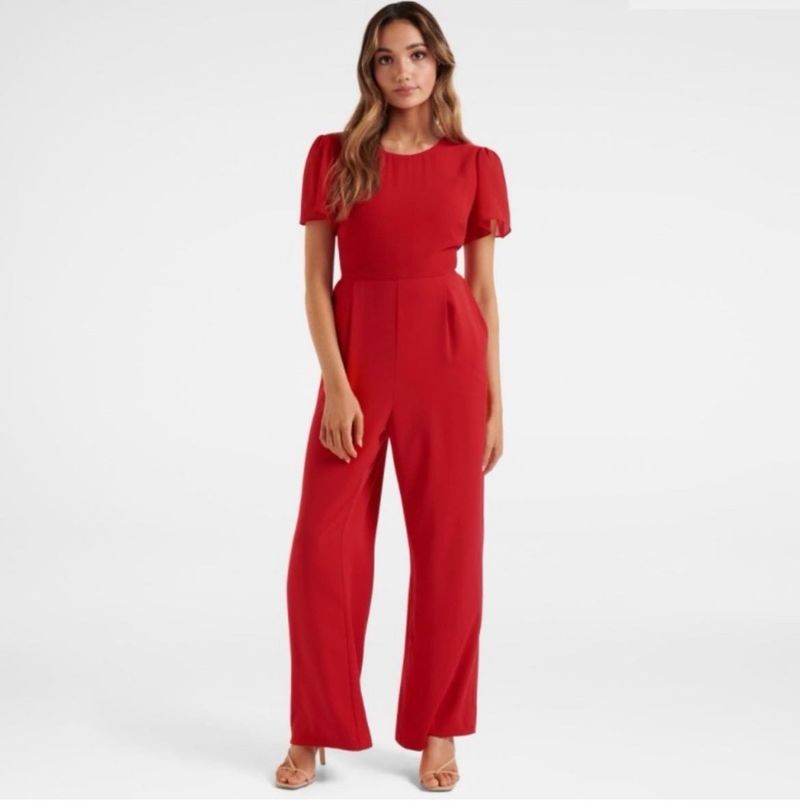 Forever New Katelyn Petite Frill Jumpsuit